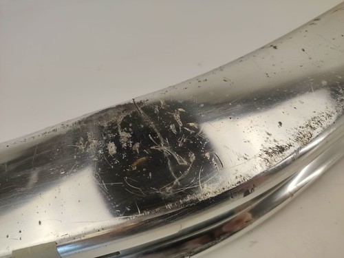 NLA! DAMAGED! Used OEM USA BMW E24 82-87 Gen 2 Front Chrome Center Bumper #67N - Picture 5 of 21