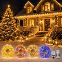 100M 600LED Lichterkette AußEn Weihnachten, Weihnachtsbeleuchtung Lichterkette