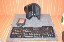 Palm m100 Handheld Vintage PDA withfolding full size Keyboard, NiceCase Untested