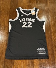 Nike A'ja Wilson WNBA Las Vegas Aces Adult Medium #22 Explorer Jersey Authentic