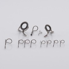 12 PC GUNMETAL FLY ROD SNAKE GUIDE SET