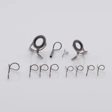 12 PC GUNMETAL FLY ROD SNAKE GUIDE SET