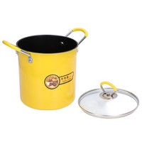 3L Stainless Steel Fryer Pot With Oil Filter Rack Lid For Home Kitchen Bak