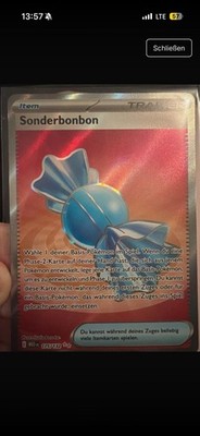 Pokémon Karte Sonderbonbon 175/132 Deutsch   Illustration Rare   Boosterfrisch