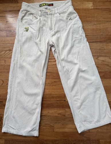 JNCO by Stinger Men’s Y2K Vintage Corduroy Pants  Cream | Early 2000s |  Size 34