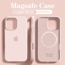 Original Liquid Silicone Magsafe Case for  Iphone 12 13 14 15 16 Pro Max Plus 