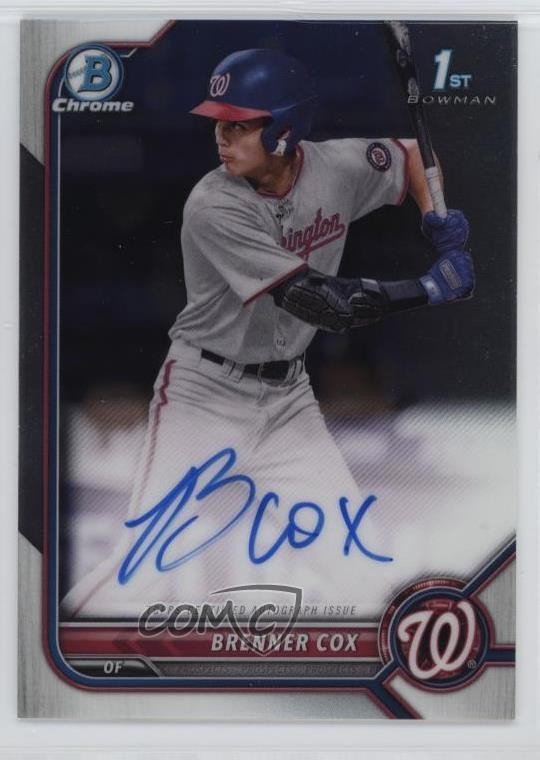 2022 Bowman Draft Chrome Draft Pick Auto Brenner Cox #CDA-BC Auto z7d