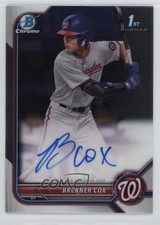 2022 Bowman Draft Chrome Draft Pick Auto Brenner Cox #CDA-BC Auto z7d