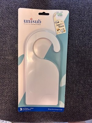 Unisub 2-Sided Sublimation Blanks Door Hangers (2 pack)