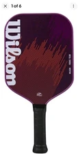 Wilson Fierce Team Traditional Pickleball Paddle Purple 16" 13mm