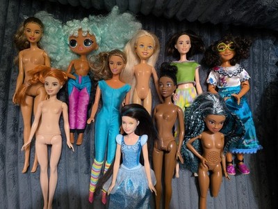 Doll lot of 10 (Barbie, LOL OMG, Disney, etc etc) - PERFECT FOR OOAK CUSTOMS