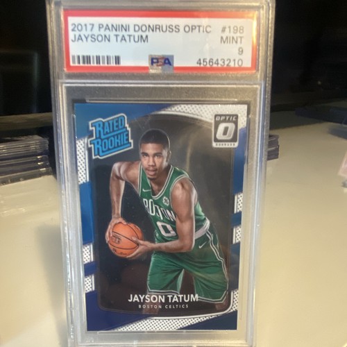 Panini 2017-18 Donruss Optic Jayson Tatum Celtics #198 Rated Rookie PSA 9