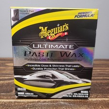 Meguiars Ultimate Paste Wax 8oz Hydrophobic Polymer Car Wax Kit W Pad Towel Meguiars Ultimate Paste Wax 8oz Hydrophobic Polymer Car Wax Kit W Pad Towel