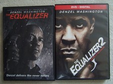 The Equalizer and The Equalizer 2 DVD Denzel Washington Very Good Condition