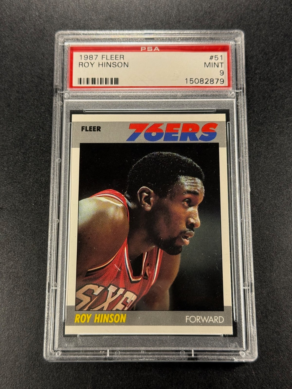 ROY HINSON 1987 87-88 FLEER #51 CARD MINT PSA 9 NBA 76ERS (SET BREAK)