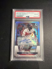 2023 Bowman Chrome NSCC MICHAEL HARRIS II (RC) Rookie Auto #05/30 PSA 10 GEM MT