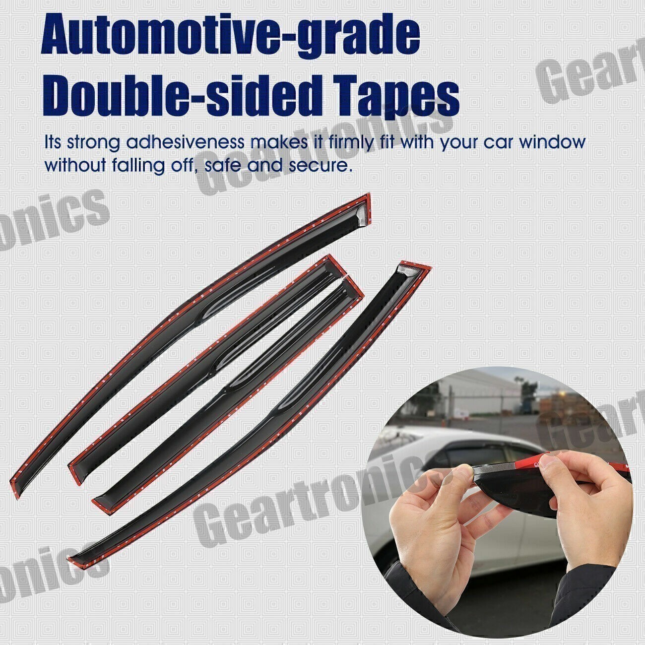 For 2012-2017 Honda CRV CR-V Mugen Style Window Visors Sun Rain Guards