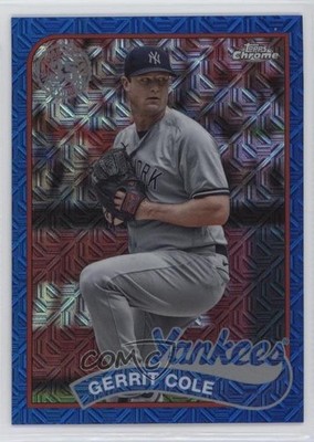 2024 Series 1 1989 Topps Chrome Silver Pack Blue Refractor /150 Gerrit Cole 6u3