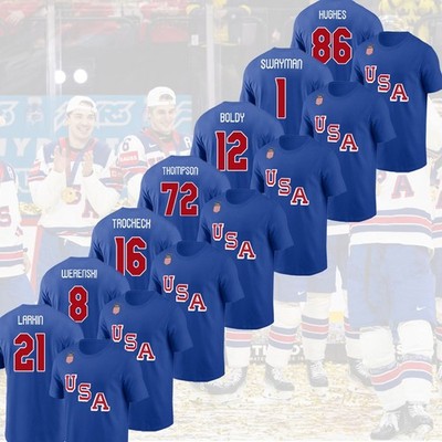 USA Hockey Team 2026 Name & Number Players: Swayman, Boldy, Werenski, Trocheck