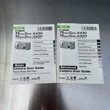 Canon Powershot A420 A430 Digital Camera User Guides Instruction Manual