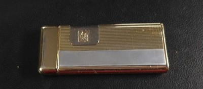 Vintage Colibri Touch Sensor Lighter 2 Tone -Working!