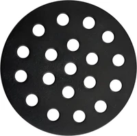 Round Cast Iron Fire Grate BBQ High Heat Charcoal Plate for Large Big Green Egg