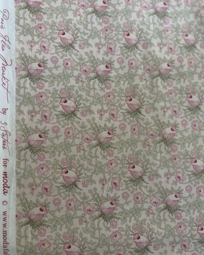 3 Sisters Paris Flea Market by Moda Cotton Quilt Fabric Pink 2.5 yds OOP SBTHY image 4