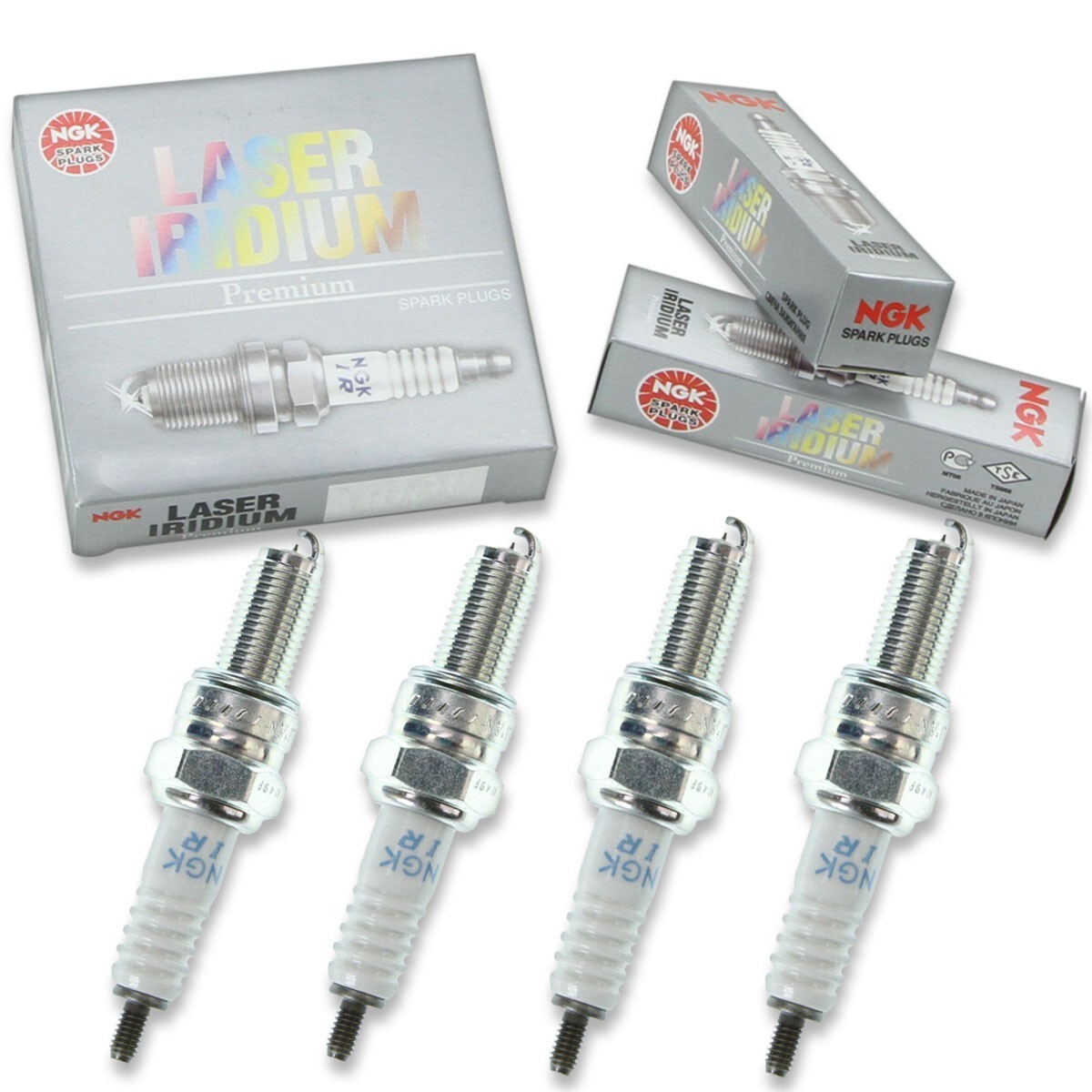 08-24 Suzuki Kawasaki Yamaha Laser Iridium Spark Plug CR8EIA-9 4286 QTY 4