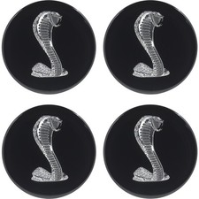 1994-2004 Mustang Cobra Snake Wheel Center Cap Black Chrome Cobra 1994-2004 Mustang Cobra Snake Wheel Center Cap Black Chrome Cobra