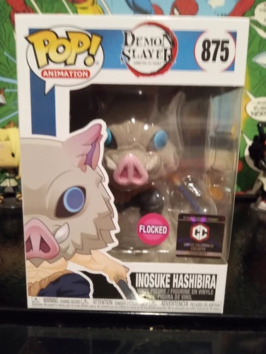 Funko Pop! Demon Slayer - Inosuke Hashibira (FLOCKED) #875 (Chalice Coll.)