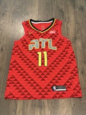 Atlanta Hawks Trae Young #11 Basketball Nike Swingman Sharecare Jersey Size 50