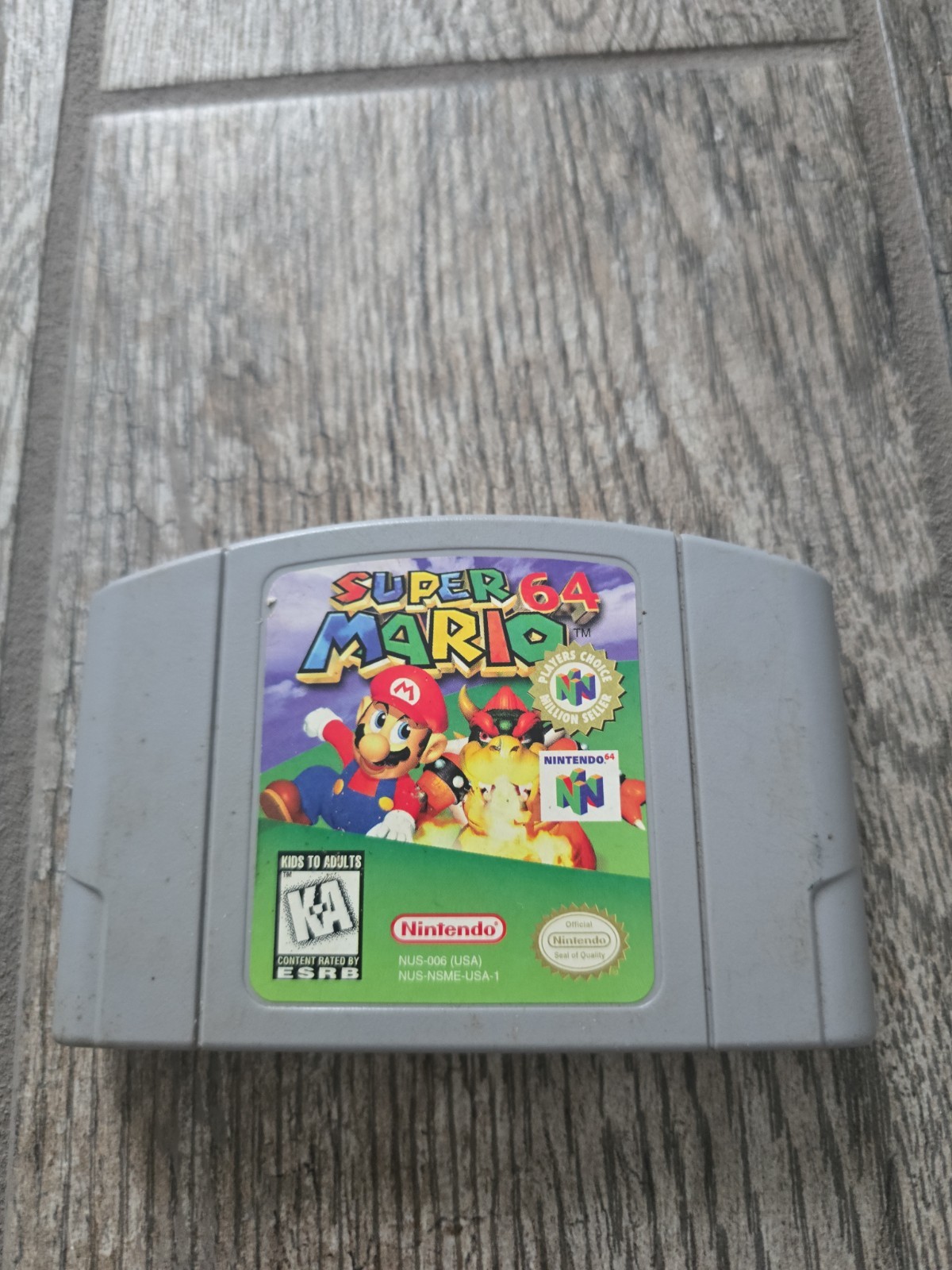Super Mario 64 (Nintendo 64, 1996) - Authentic N64 Cartridge, Tested & Working