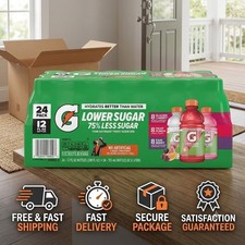 Gatorade G Lower Sugar Electrolyte Drink 24 Pack 12oz Bottles Free Fast Ship