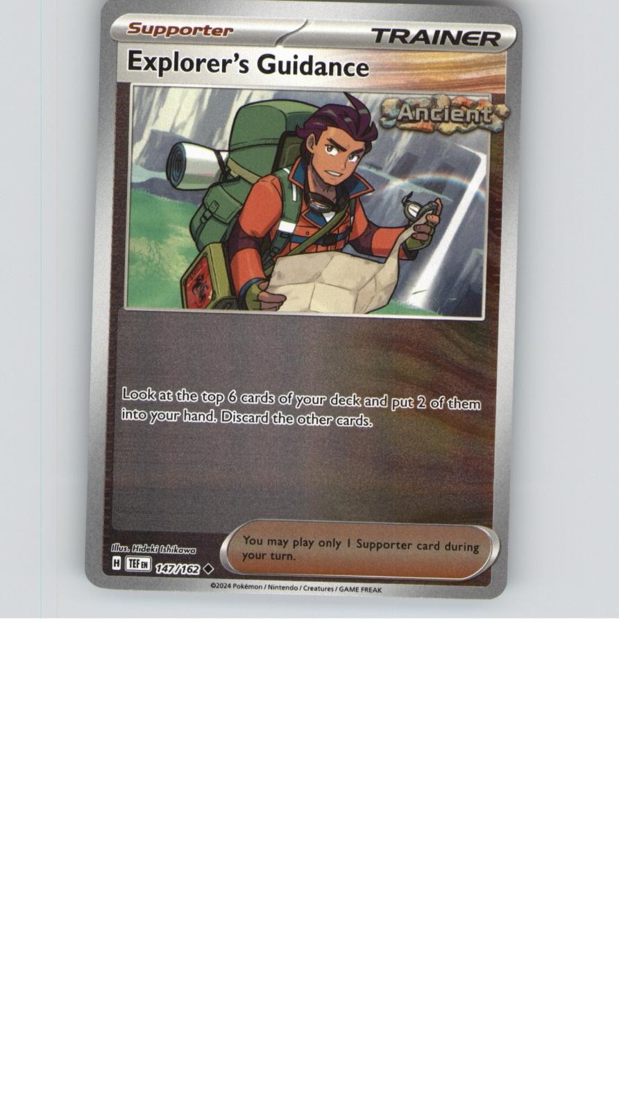 Explorer's Guidance  147/162  Pokemon Reverse Holo NM