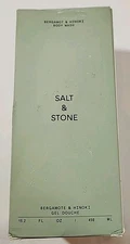 NEW Salt & Stone Body Wash Gel with Antioxidants Bergamot & Hinoki 15.2 fl oz