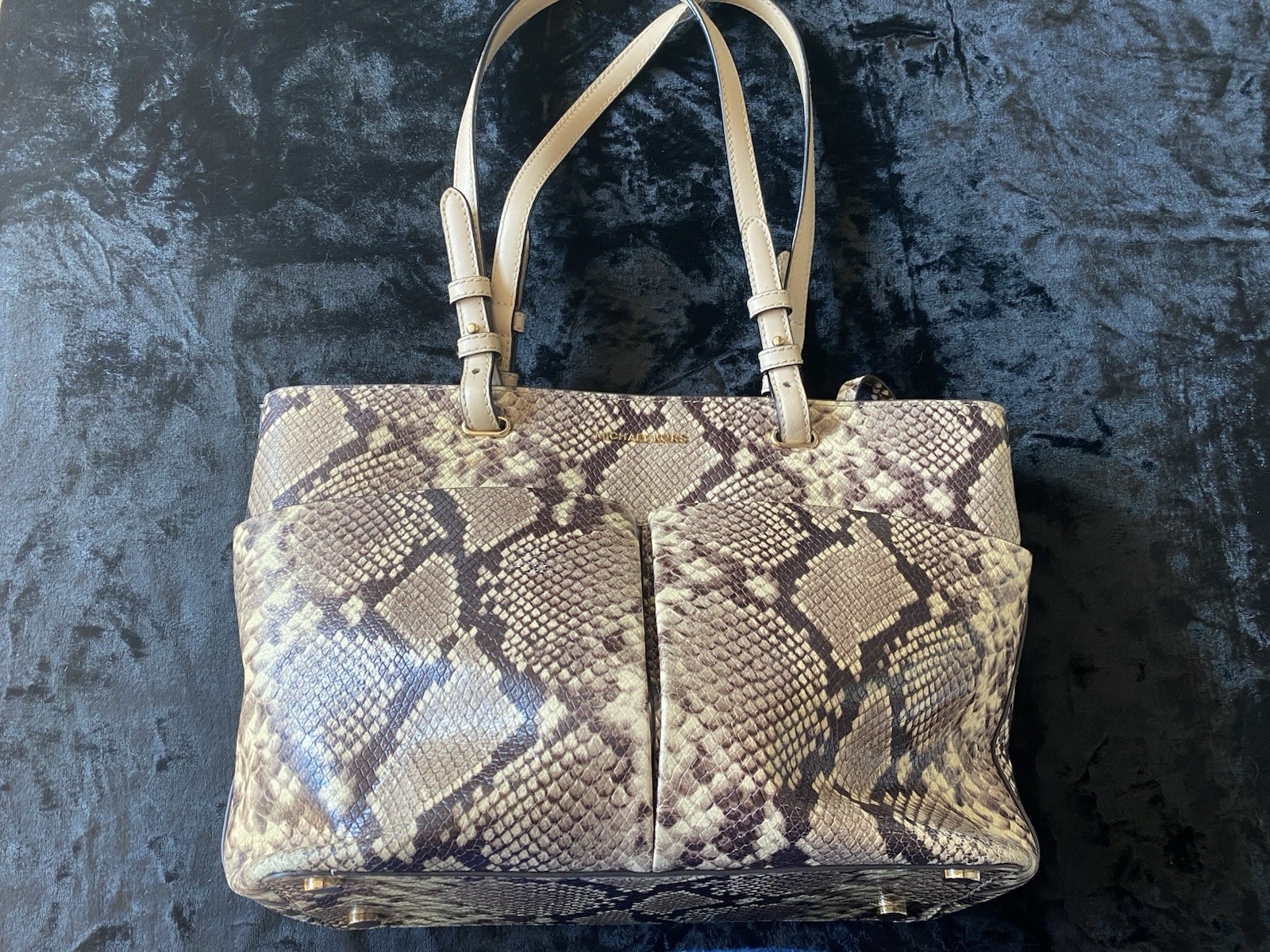 Michael Kors Bedford Python Tote Bag - image 2