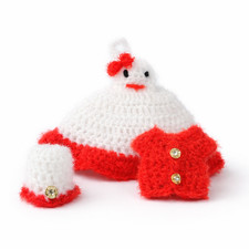 Handmade Baby Krishna Woolen Dress  Laddu Gopal Winter Poshak  2 Dress combo 