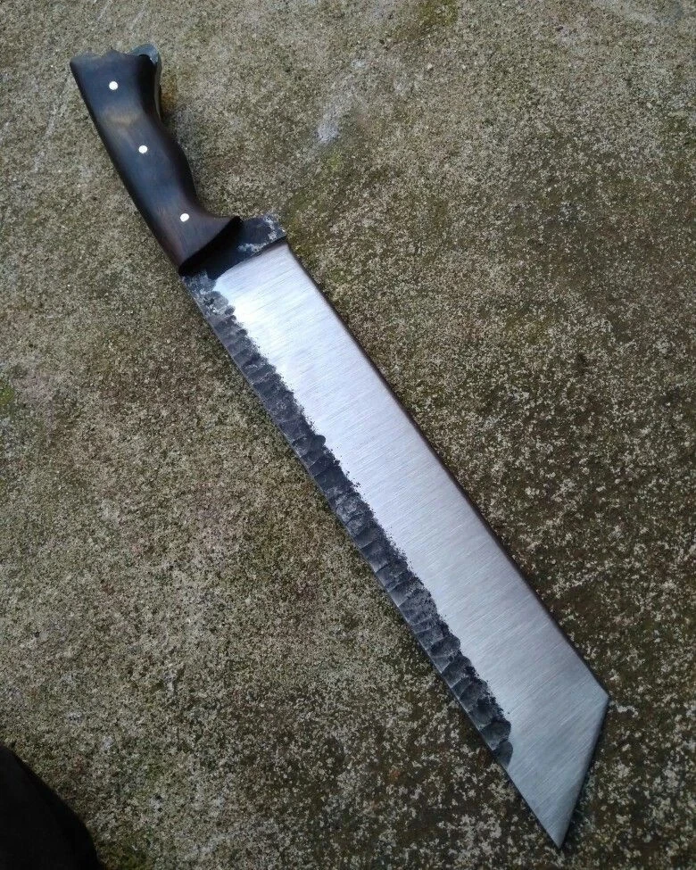 CUSTOM HANDMADE HAND FORGED SPRING STEEL 5160 HUNTING CAMPING MACHETE KNIFE