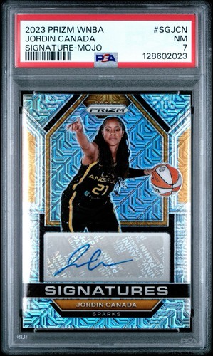 2023 Panini WNBA Prizm Mojo Auto Jordin Canada  SG-JCN /25 PSA 7 NM