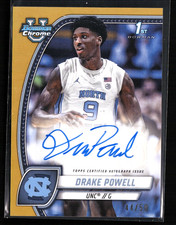 2024-25 Bowman Chrome U #69 Autographs Gold Refractors Drake Powell AUTO /50