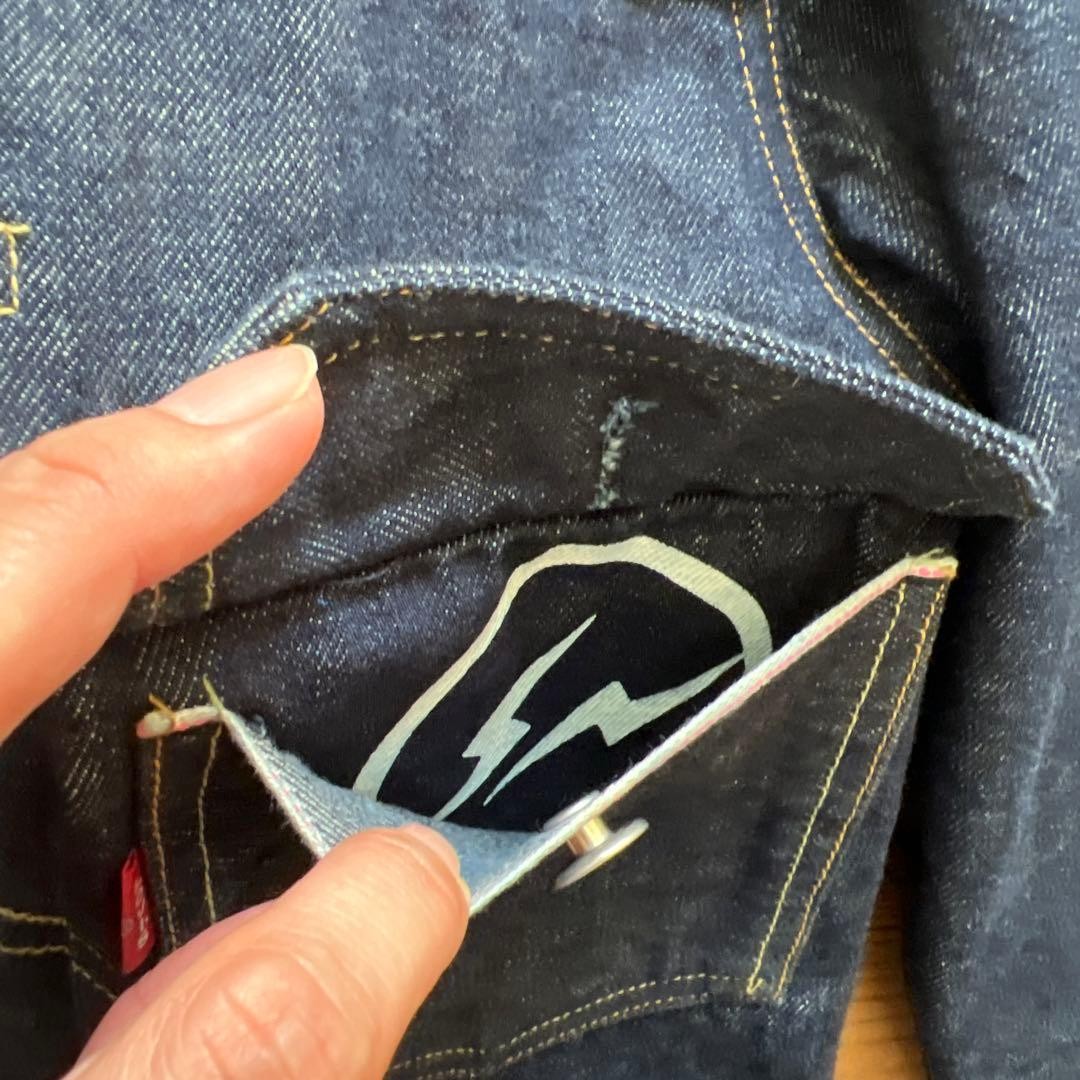 LEVI'S Fenom x Fragment Denim Jacket Fragment M Navy Used Japan