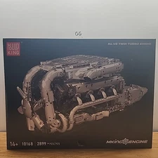 MOULD KING 10168 | V8 Twin-Turbo Motor Engine Technic Set BRAND NEW