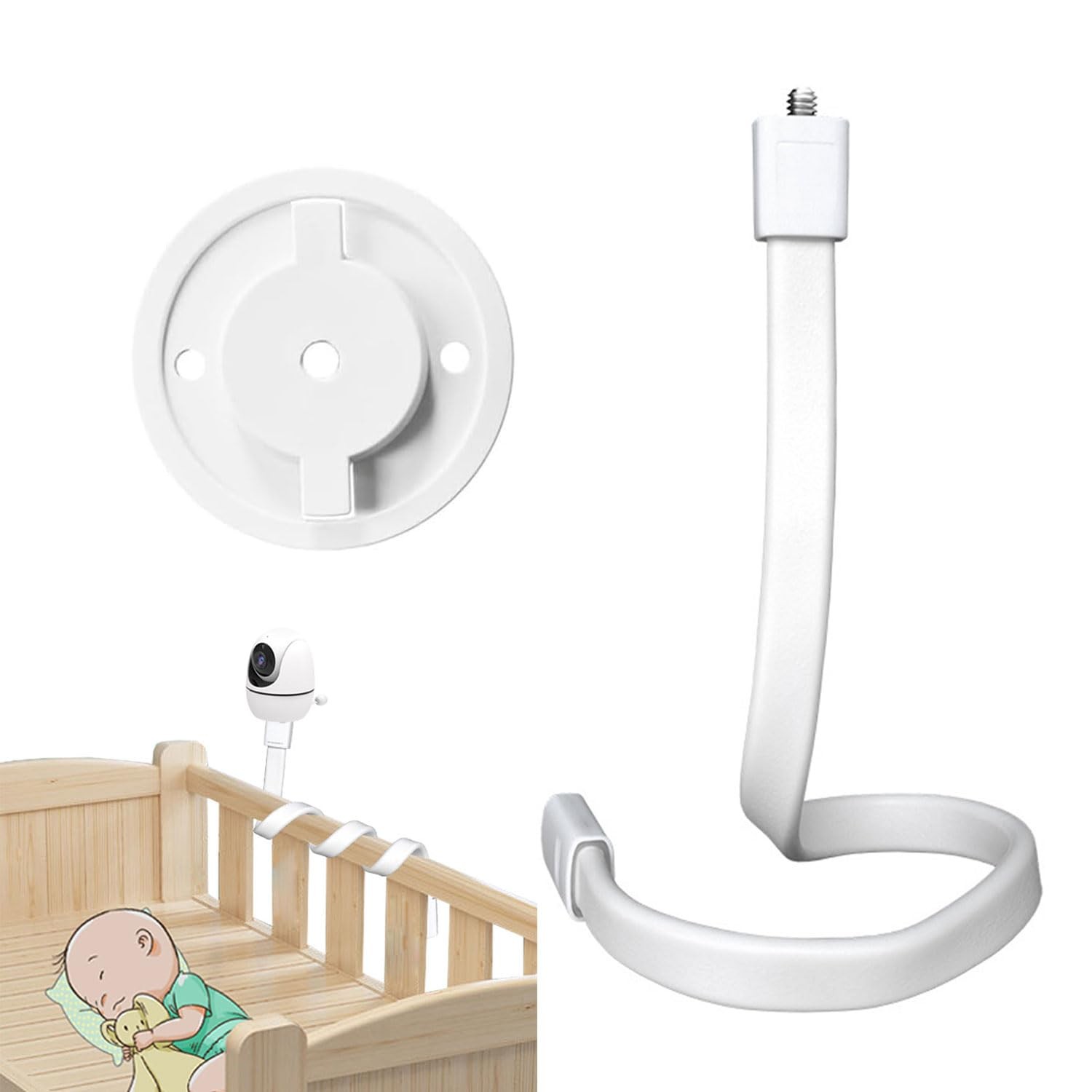 Support de moniteur bébé en alliage renforcé pour écoute-bébé vidéo