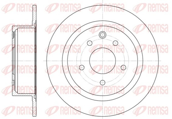 2X Remsa Bremsscheibe 61530.00 FüR NJ10 J10 Qashqai Nissan 291,6Mm 1 Dci Allrad-image