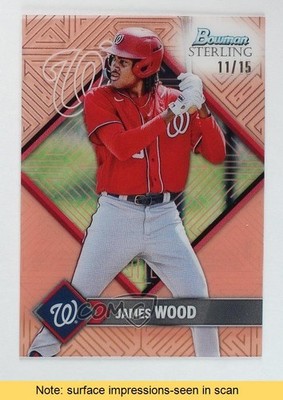 2023 Bowman Sterling Tek Rose Gold Refractor 11/15 James Wood #ST-24 READ yj7