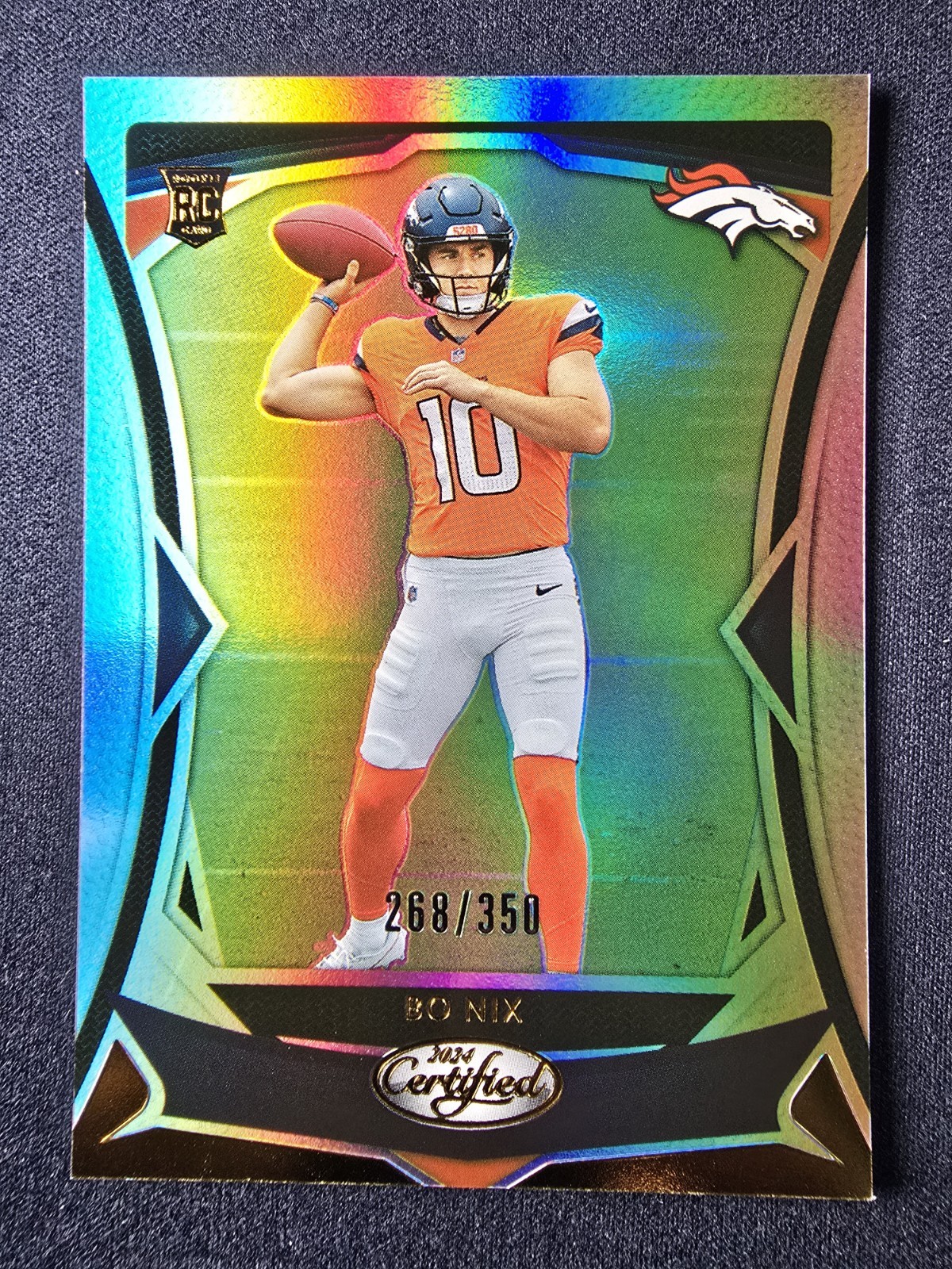 2024 Panini Certified - Rookies Bo Nix #109 Mirror /350 (RC)