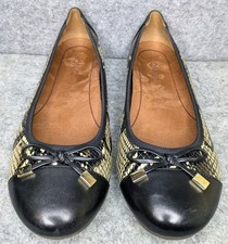 Vionic Minna Womens Ballet Flats US 9 Snake Print Leather Comfort Shoes Bow