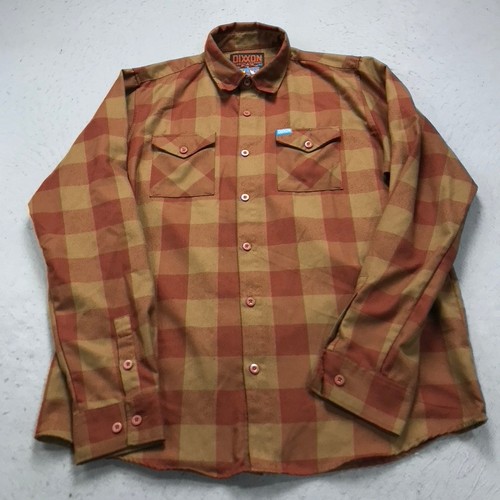 Dixxon Hemd Herren XLT braun Herbst kariert Flanell Navajo Workwear Freizeit Taschen