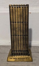 Vintage Metal Coin BANK BANTHRICO The First National Bank of CHICAGO No Key