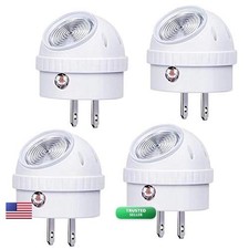 Emotionlite Plug-in LED Night Light Dusk To Dawn Sensor Warm White 4 Pack SBD03B